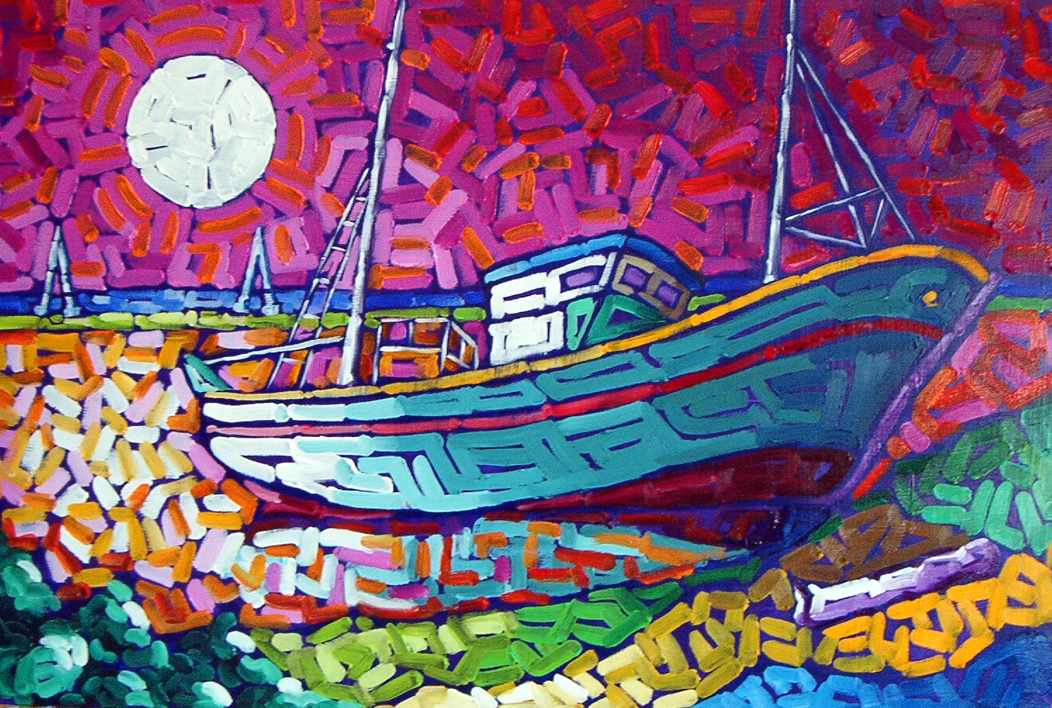 BARCO EN LA ORILLA